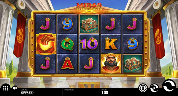 Midas Golden Touch slot game Gameplay