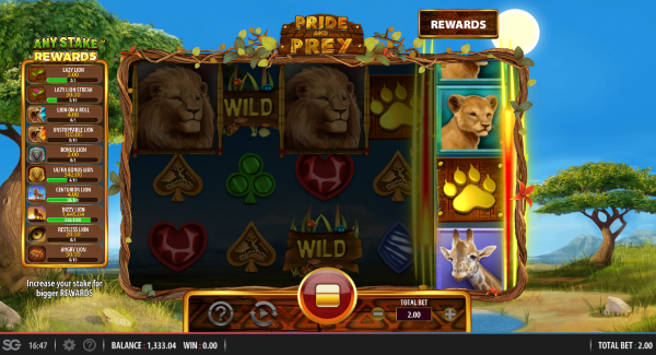 Pride and Prey slot game Gameplay