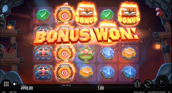 Rocket Fellas Inc slot game Bonus game