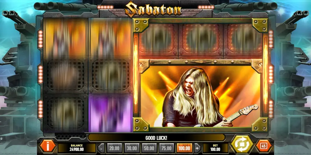 Sabaton slot game Chained Reels feature