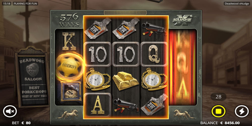 Deadwood casino slot machines - Sheriff Badge feature