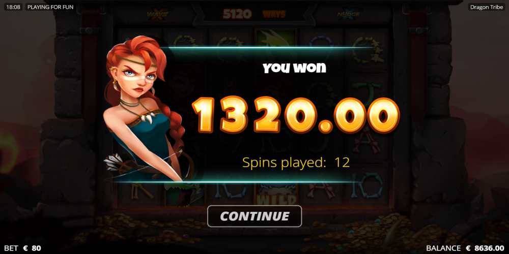 Dragon Tribe slot game Win