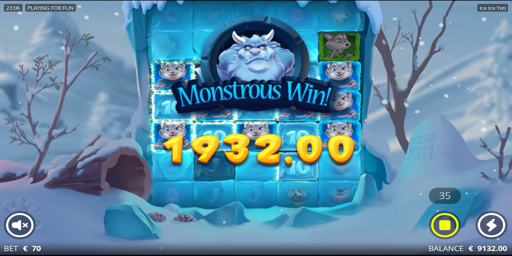 Ice Ice Yeti slot game Mega