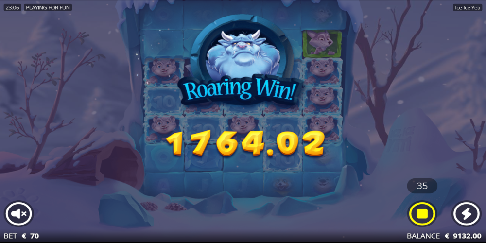 Ice Ice Yeti slot game Win