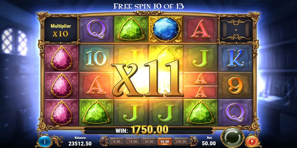 Perfect Gems slot game Multipliers during Free Spins