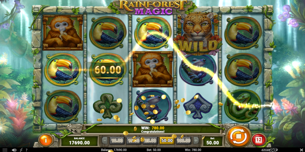 Rainforest Magic slot game Win