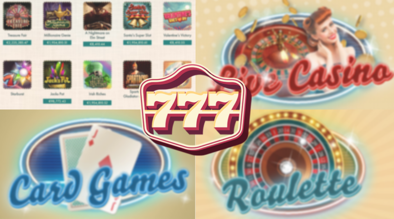 777 games - roulette live casino card games slots