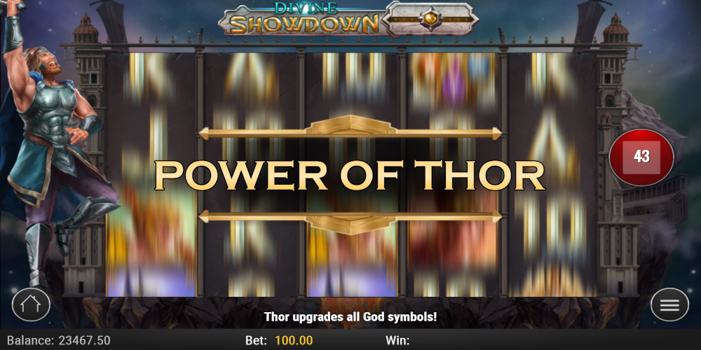 Divine Showdown slot game Power of Thor