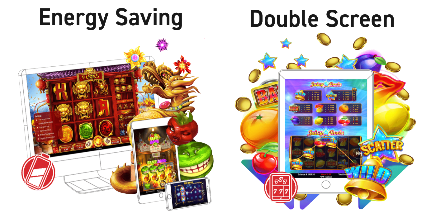 Energy Saving (Battery saving games) and Double Screen Modes