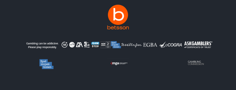 betsson security methods gambling commision ecogra