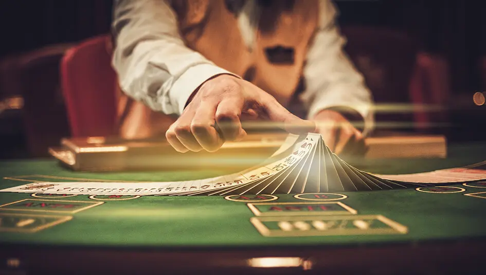 dealer with cards - top casino card games - casino card game list