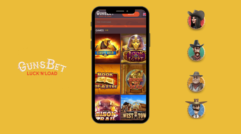 gunsbet app - mobile version iphone webapp