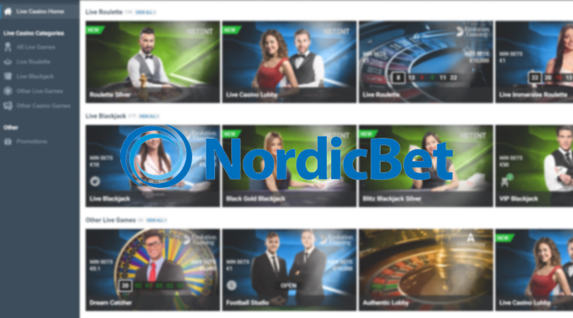 nordicbet live casino - roulette blackjack dream catcher