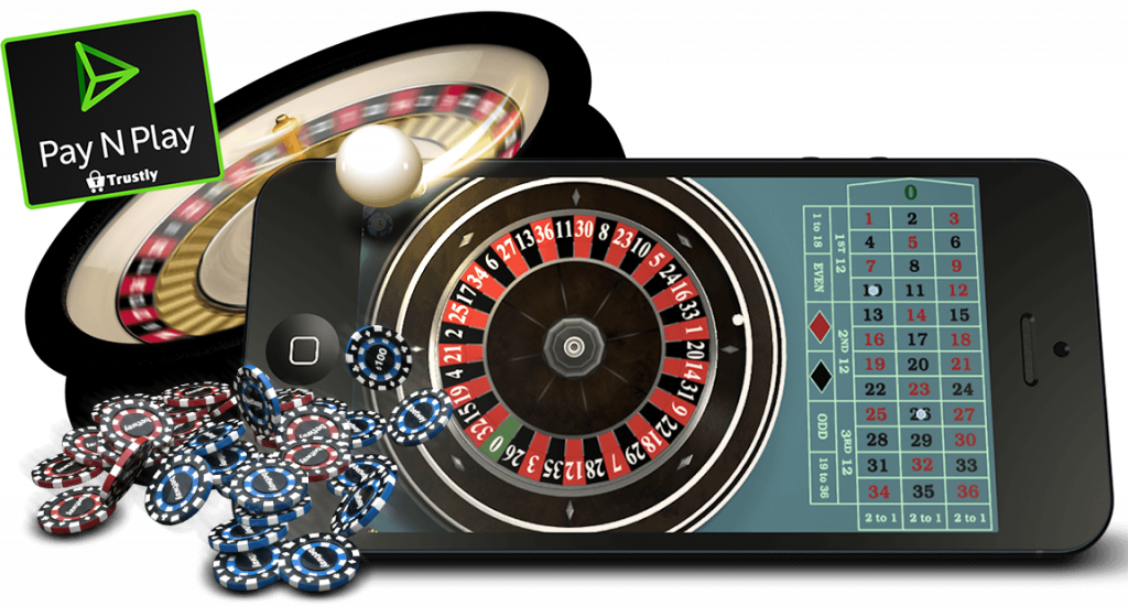 roulette, chips, smartphone, pay and play casinos online - bank id casino