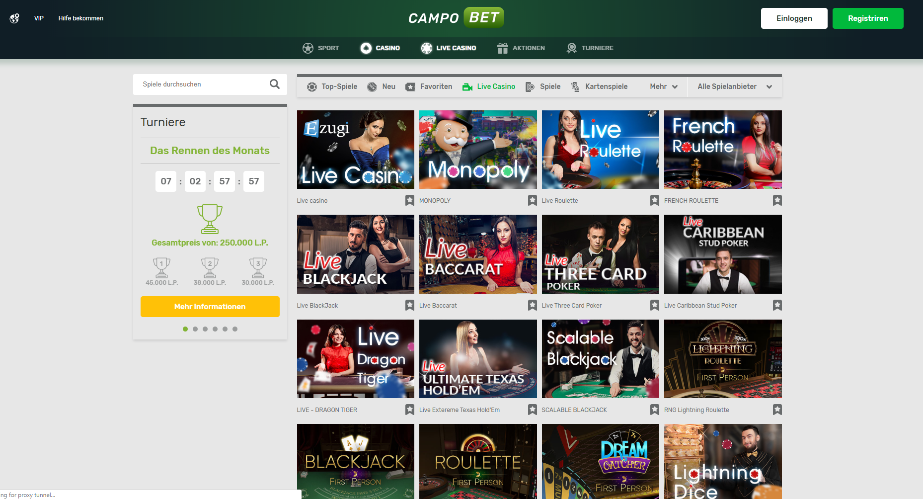 campobet live casino - blackjack monopoly live lightning roulette