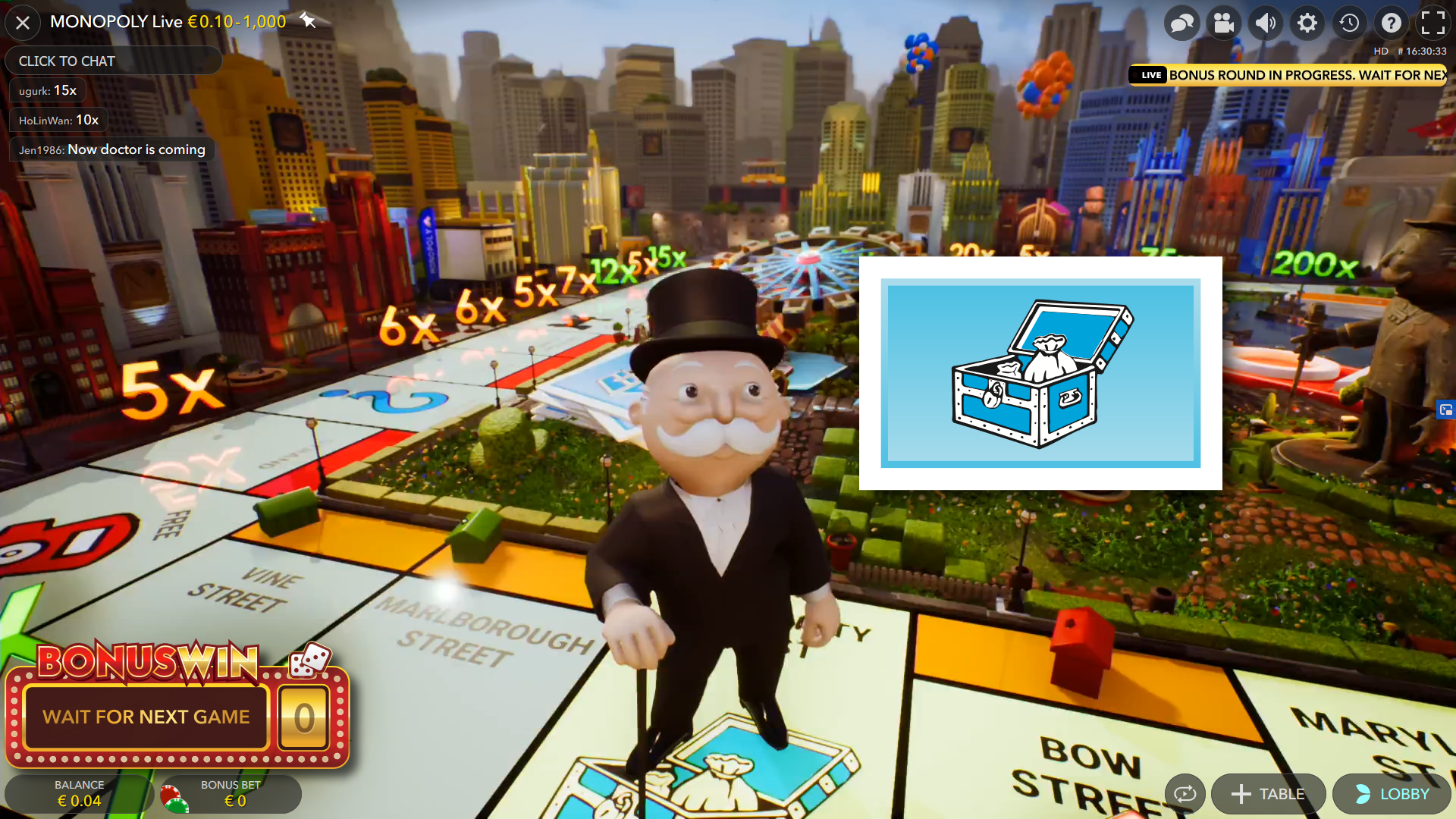 monopoly live bonus round - mr monopoly community chest - monopoly live odds