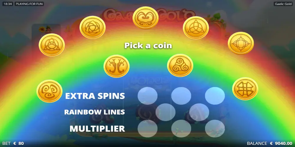Gaelic Gold slot game Bonus game