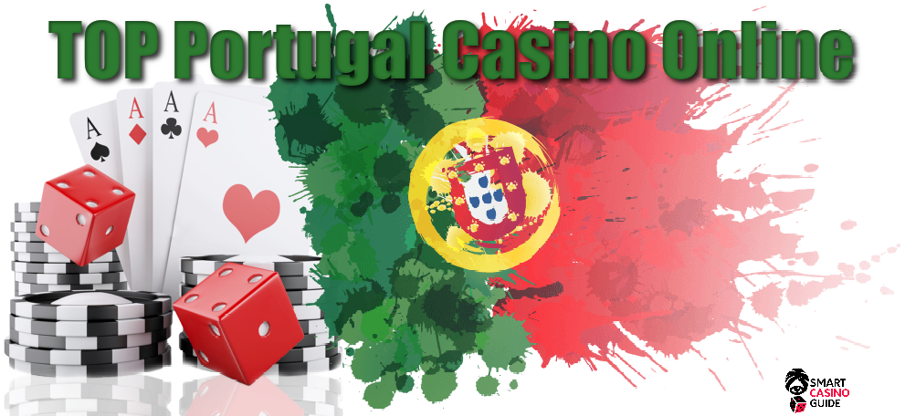 Top Portugal casino online, PT flag, four aces, red dice, black chips