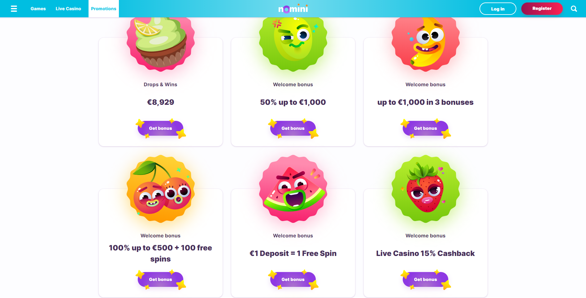 nomini casino bonus free spins - nomini casino no deposit bonus drops wins welcome bonus fruits