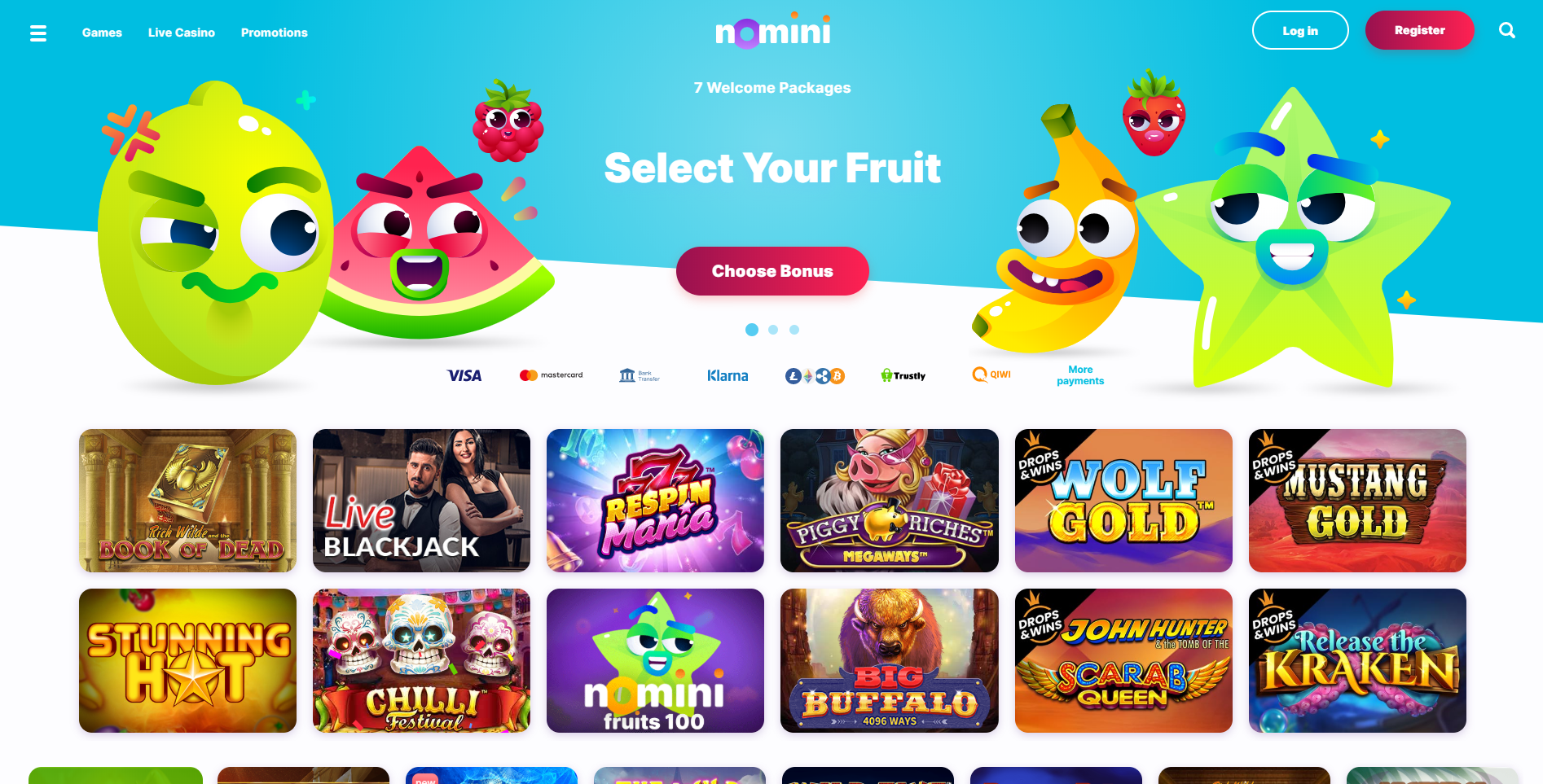 nomini casino front page book of dead stunning hot nomini fruits chilli festival live blackjack wolf gold