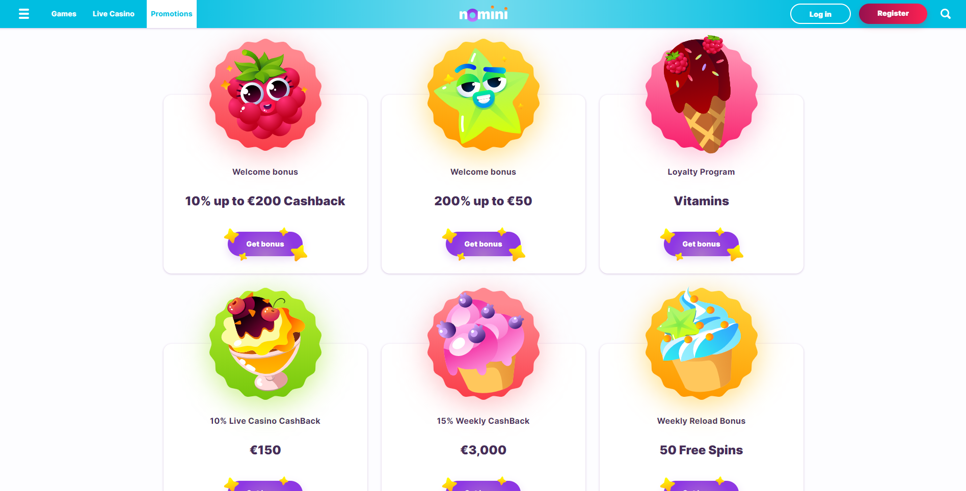 nomini casino spielen - nomini casino test - nomini erfahrungen - vip loyalty program vitamin