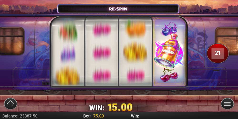 Cash Vandal slot game Respin