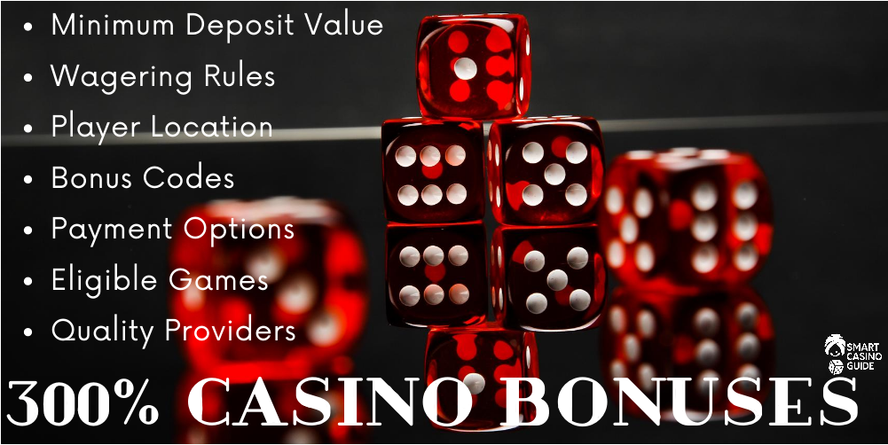 300% casino bonuses - Red dice