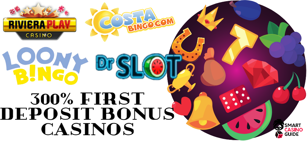 Casino logos - 300% first deposit bonus casinos