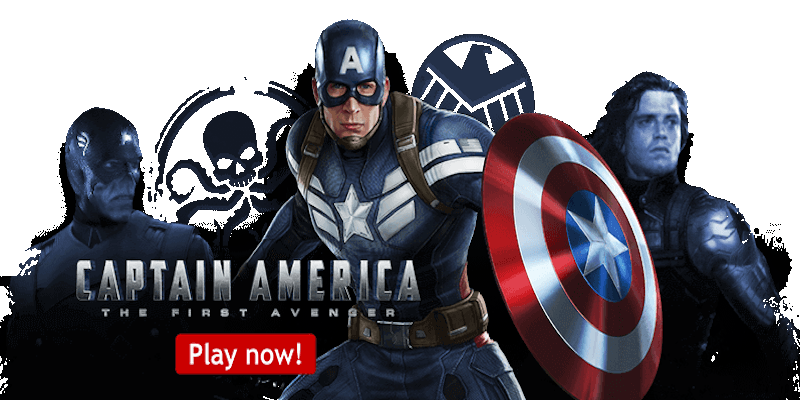 Captain America casino slot game powered Marvel