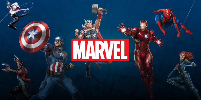Marvel casino slots characters in one picture