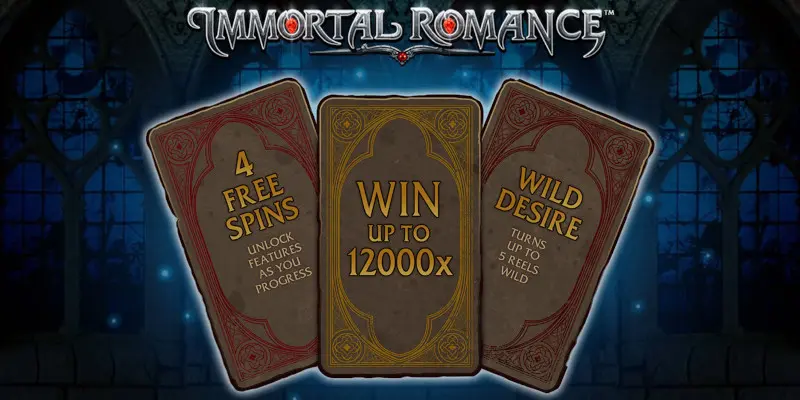 Microgaming Immortal Romance slot game has 243 paylines