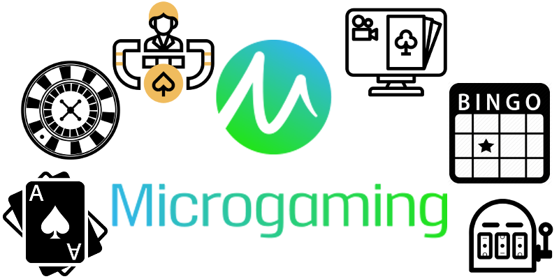 Microgaming casinos games list: Poker, Blackjack, Bingo, Baccarat, Roulette, Slots
