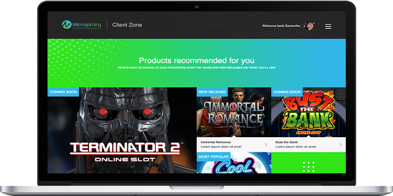 Microgaming client zone