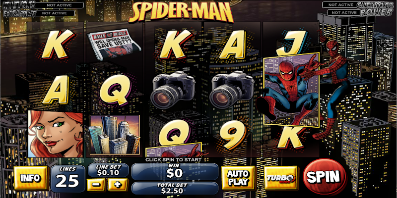 Spiderman slot machine game gameplay