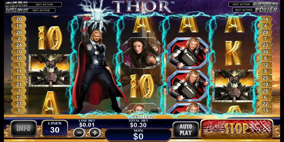 Thor slot machine by Marvel