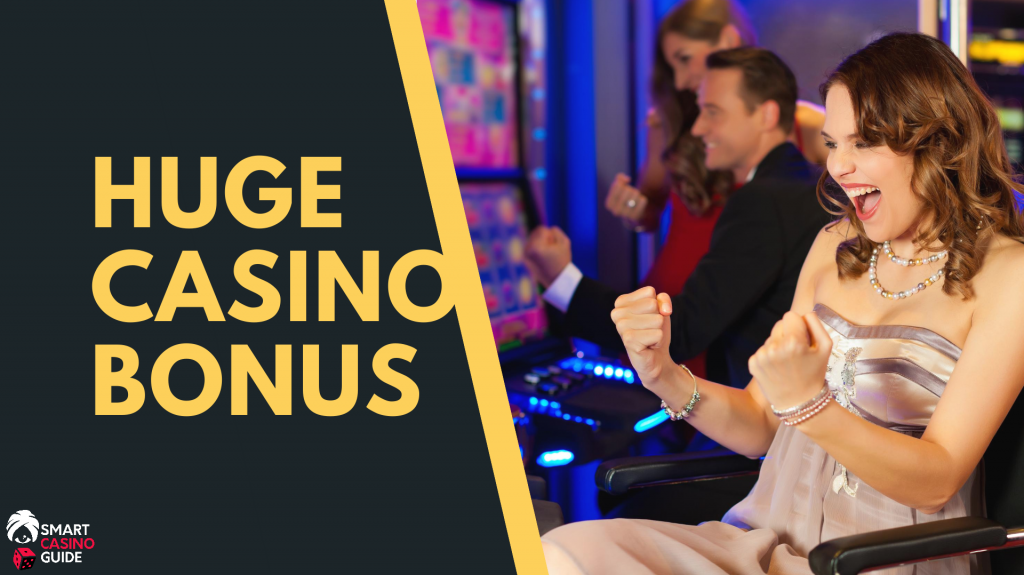 Huge Casino Bonus - Happy People