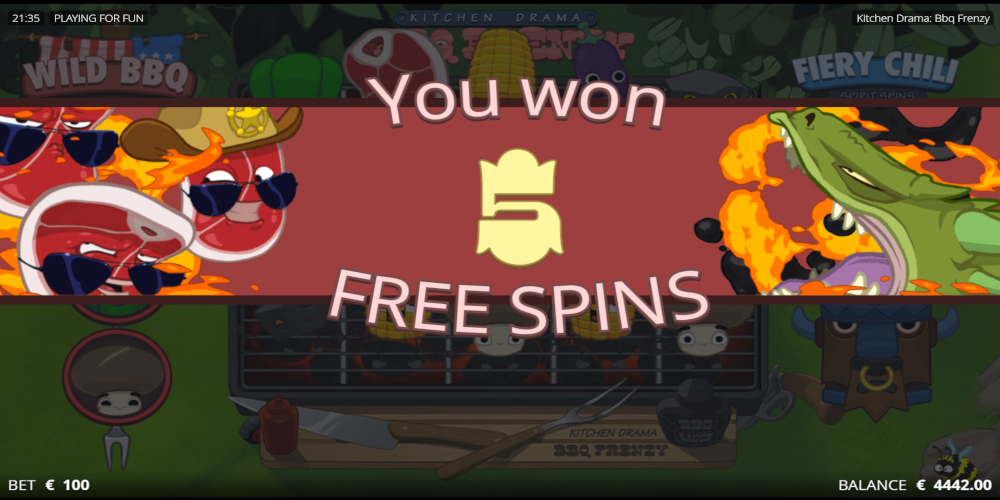 Kitchen Drama BBQ Frenzy slot game Free Spin