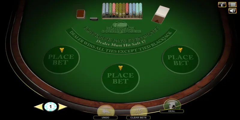 Double Exposure - One of Habanero online BlackJack game