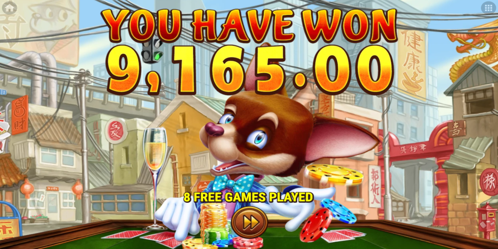 Online Fortune Dogs casino slot game - Win during Free Spin