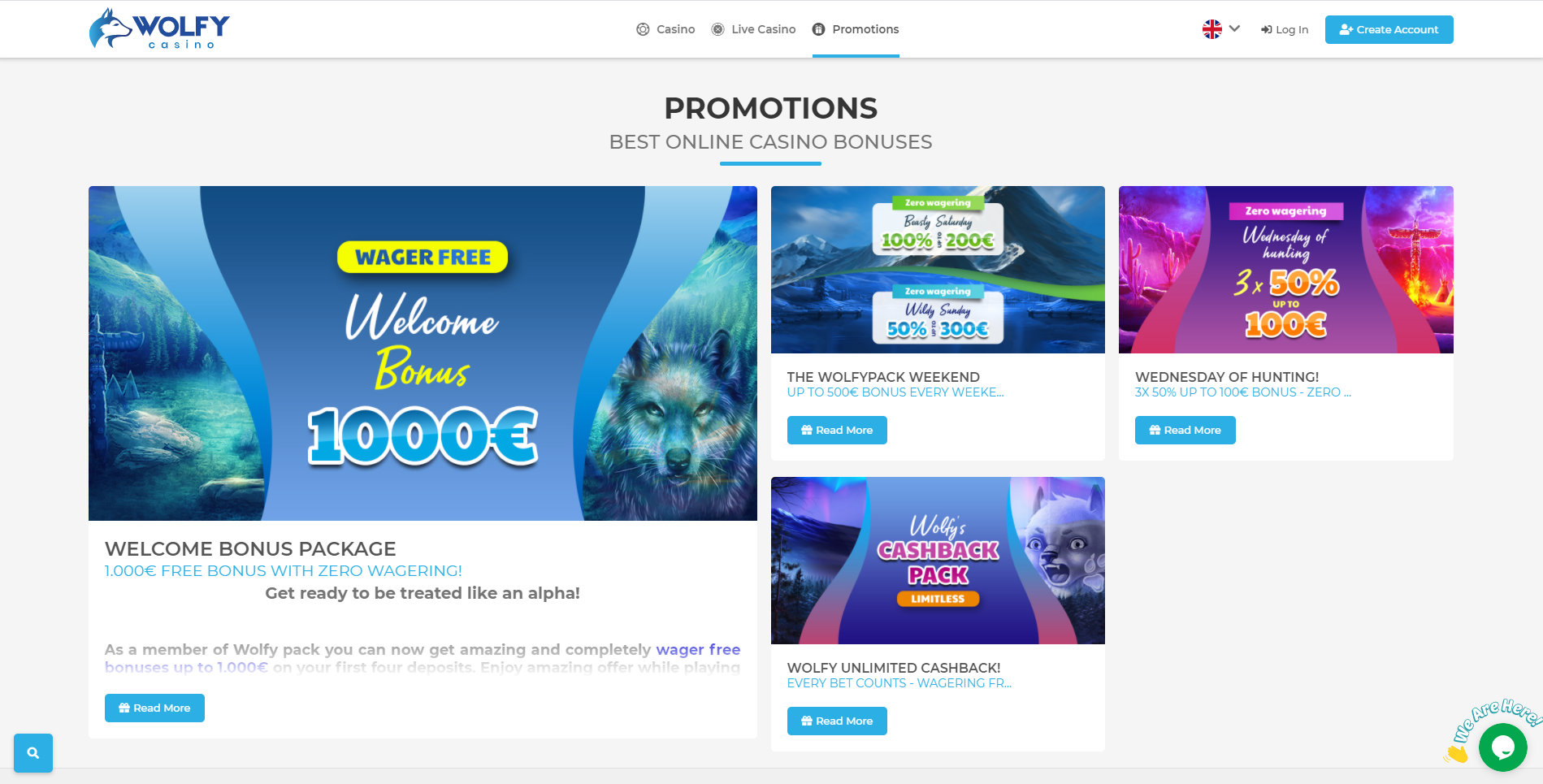 wolfy casino bonus code 1000€ wager free weekend bonus cashback pack 50% bonus on wednesday wolfy casino no deposit bonus