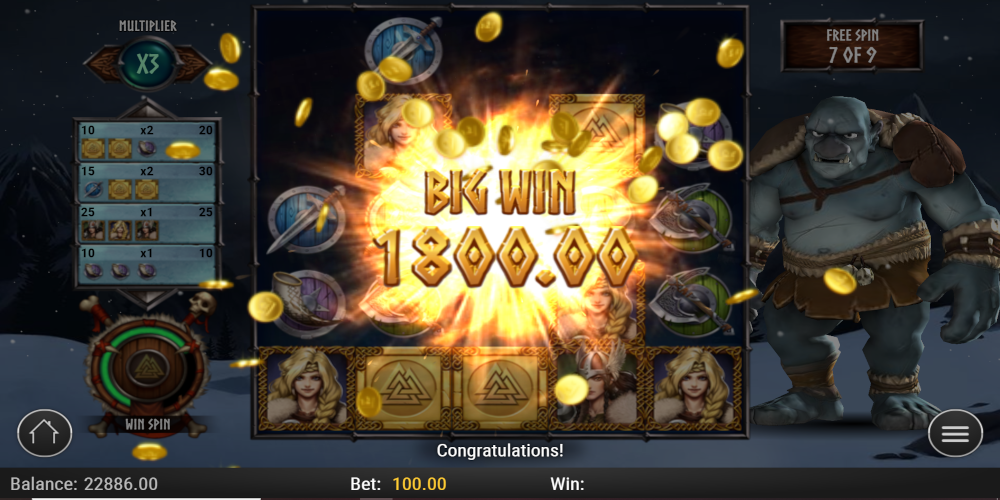 Troll Hunters 2 slot game Big Win