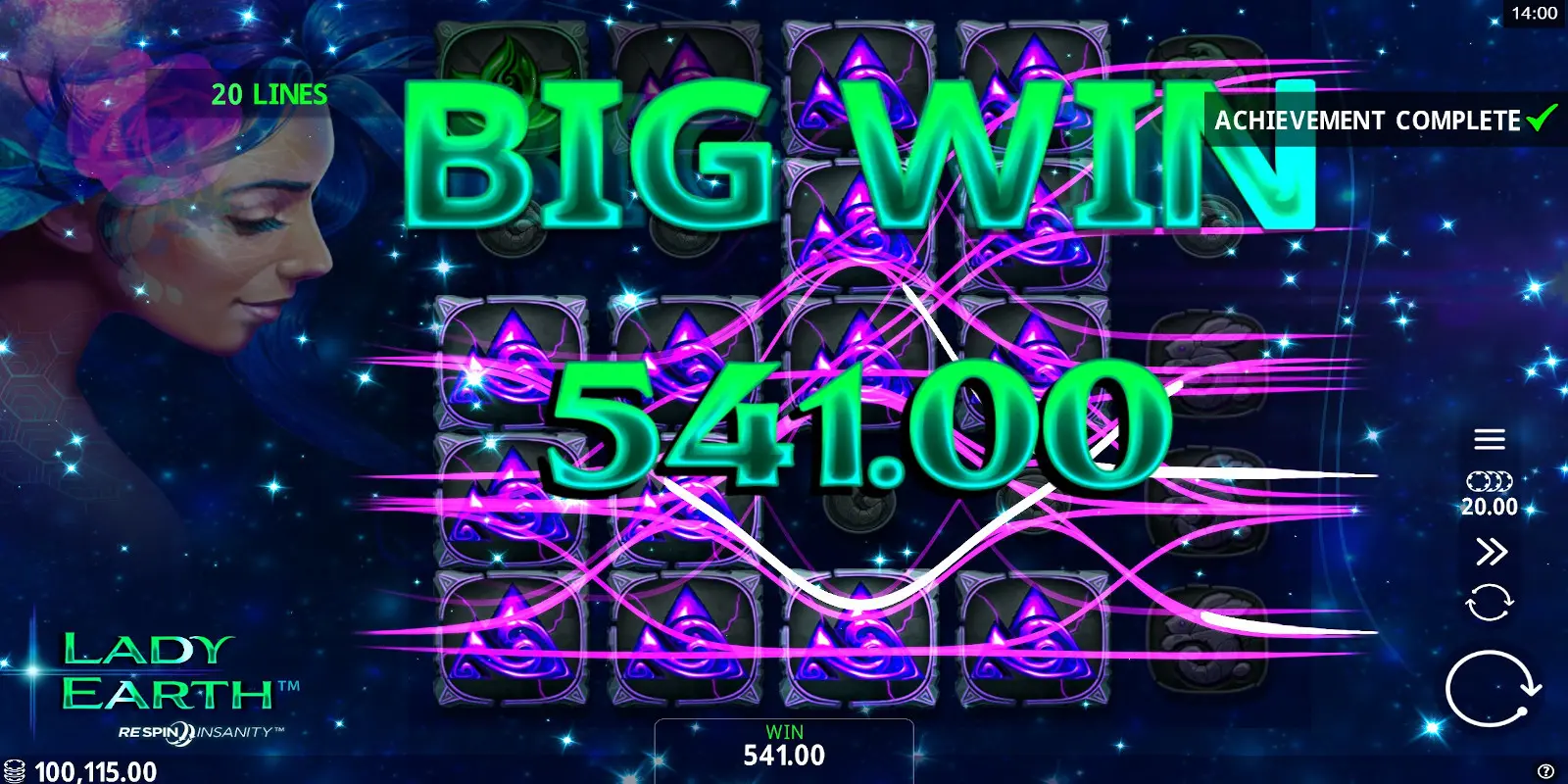Crazy Tooth Studio casino slot games - Lady Earth slot RTP is 96.80%
