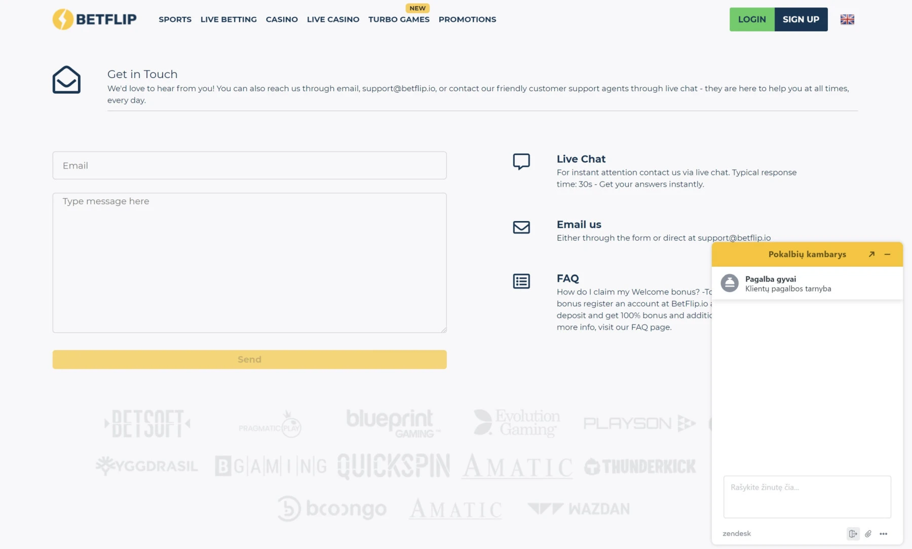 betflip customer support live chat