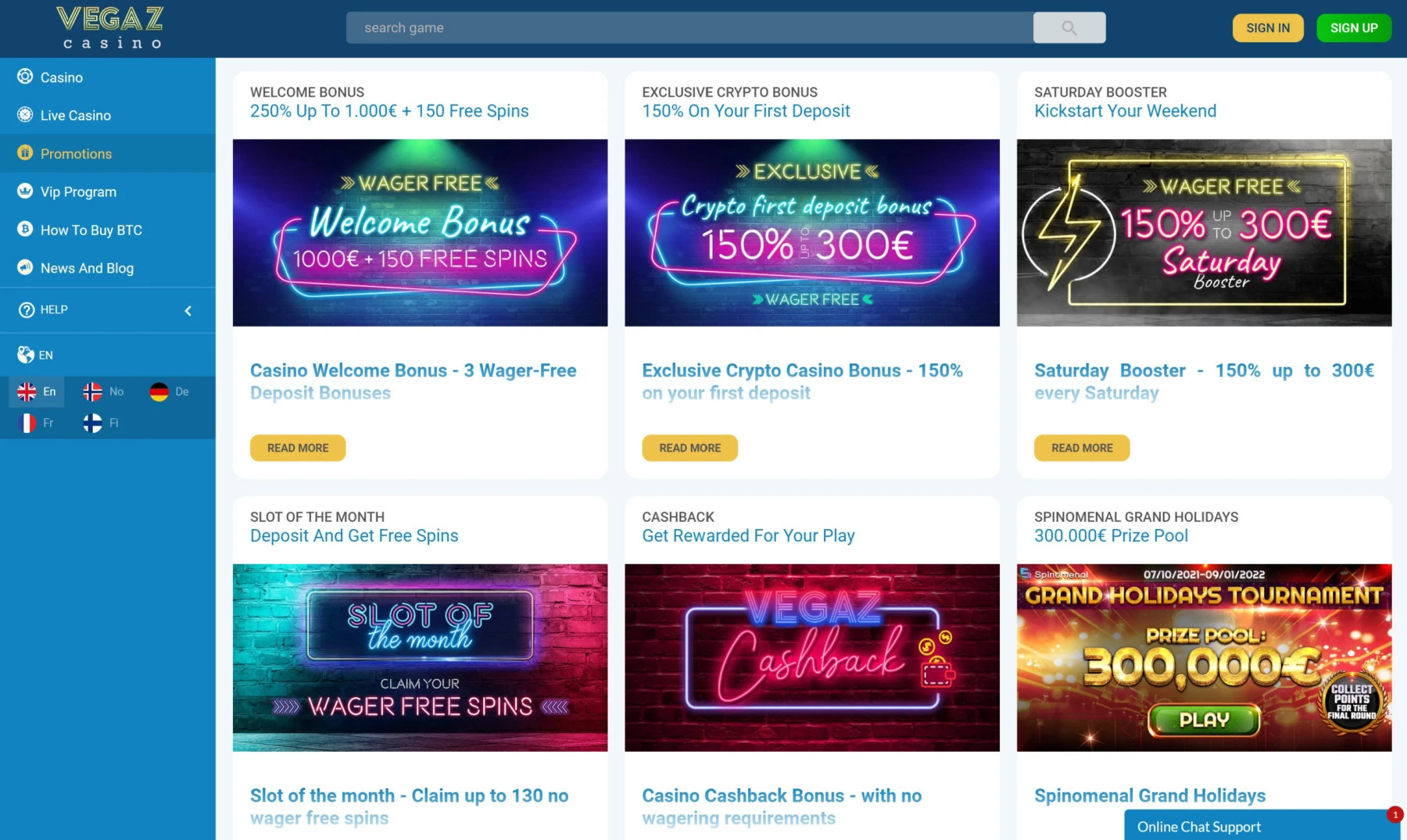 vegaz casino no wager crypto deposit bonus free spins - casino welcome bonus