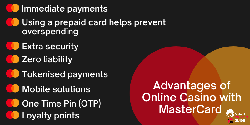 Advantages of online casino with mastercard withdrawal