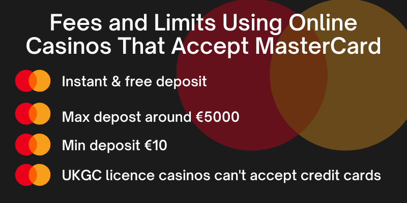 Fees and Limits Using Online Casinos That Accept Prepaid MasterCard