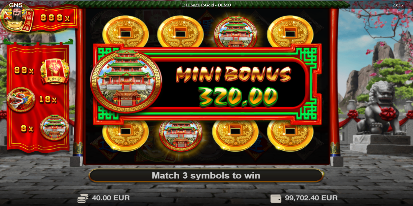 Genesis gaming slots - Da Hong Bao Gold feature