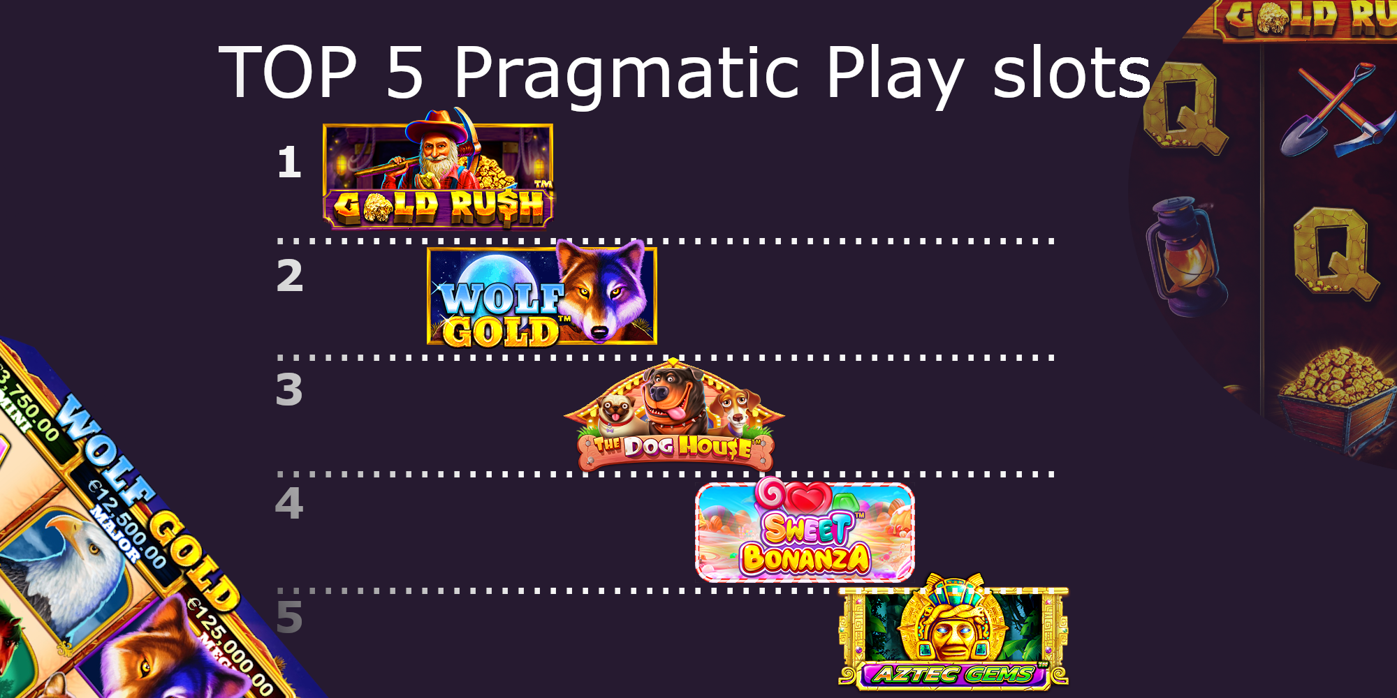 Top5 Pragmatic Play slots - Wolf Gold slot is one of Pragmatic Play jackpot slots