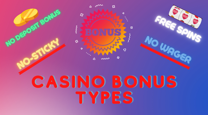 casino deposit bonus types for new players - non sticky no wager free spins no deposit bonus explained