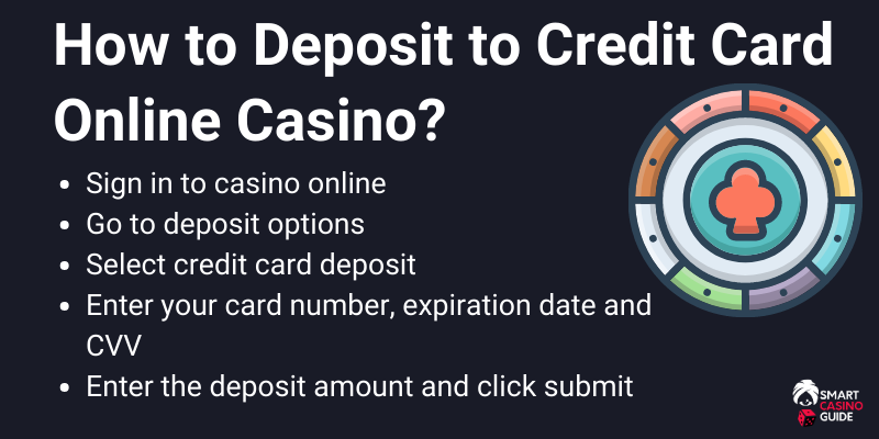 How to deposit using credit card for online casino and gambling
